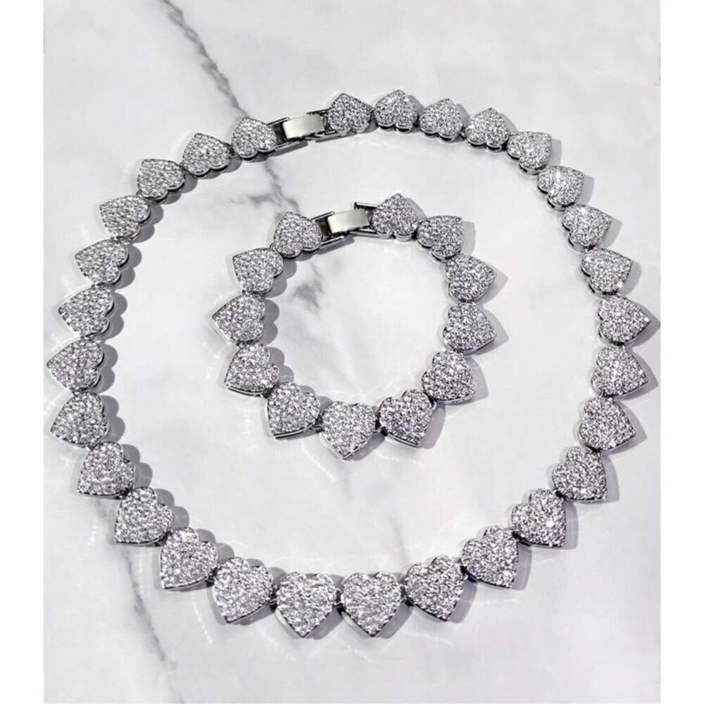 Iced Heart Necklace